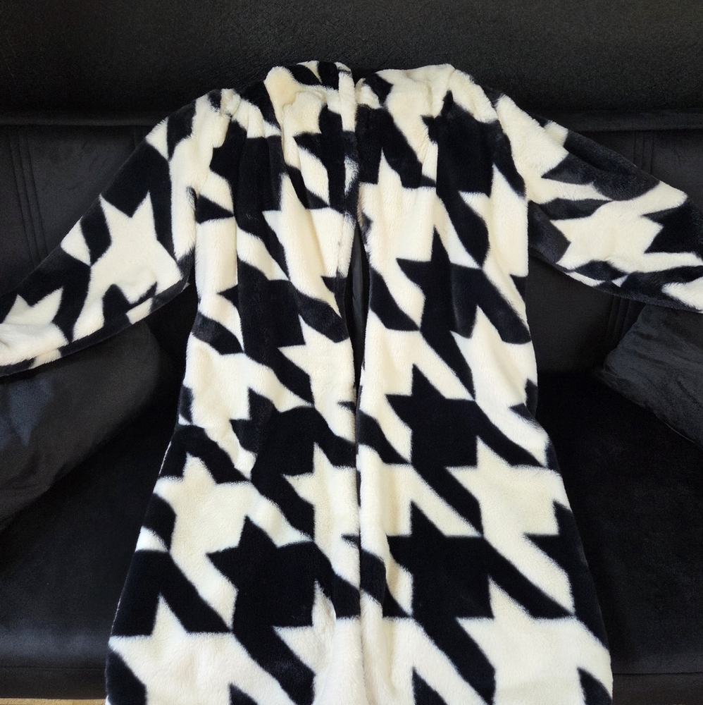 SERGIO HUDSON X TARGET COLLAB Houndstooth Coat Size XS. - Picture 3 of 8